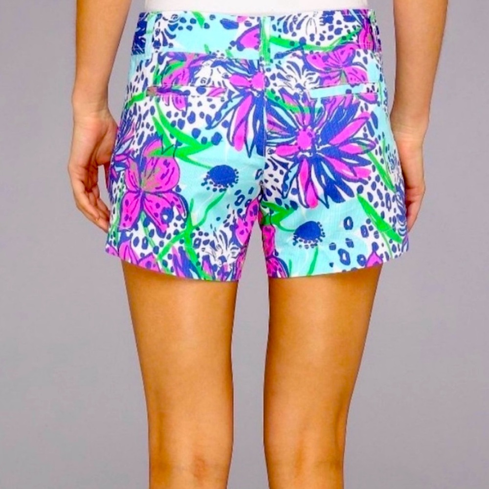 Lilly Pulitzer Callahan Shorts NWT SZ 2 Resort white in the garden